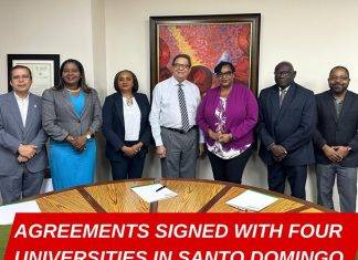 SVOBE signed agreements/memorandums of understanding between four (4) institutions of higher learning in the Dominican Republic