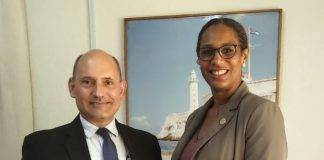 Heyliger-Marten pays courtesy visit to Cuban Ambassador to Guyana, discusses areas of potential cooperation