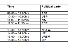 The Central Voting Bureau is pleased to announce the schedule for Postulation Day, Wednesday, November 22nd, 2023, at the House of Parliament.