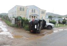 Serious Three-Vehicle Accident on Bishop Hill Road – Police Urges Vigilance on Wet Roads