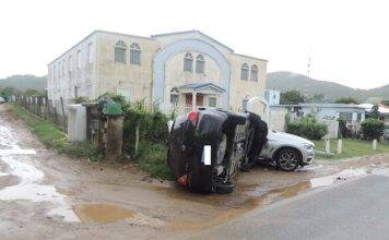 Serious Three-Vehicle Accident on Bishop Hill Road – Police Urges Vigilance on Wet Roads