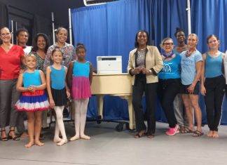 Island Gems supports NIA with piano dolly and printer