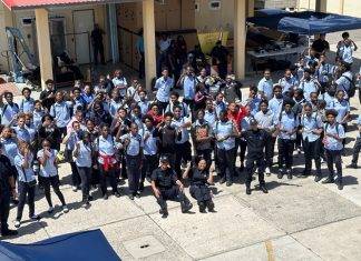Milton Peters College visits the Coast Guard