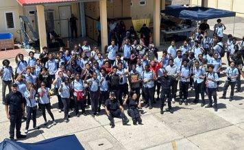 Milton Peters College visits the Coast Guard