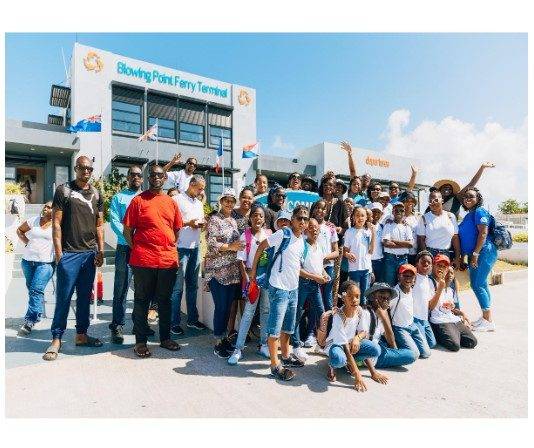 MAC Students Salt Picking Experience in Anguilla with Quest Experiences