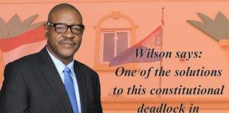 Wilson says one of the solutions to this constitutional deadlock in Parliament is a Kingdom Government instruction.