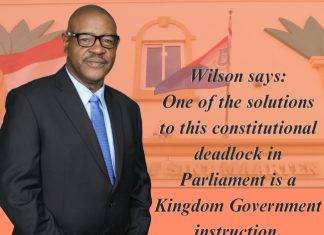 Wilson says one of the solutions to this constitutional deadlock in Parliament is a Kingdom Government instruction.