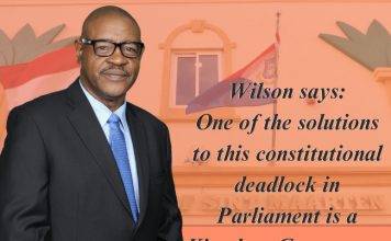 Wilson says one of the solutions to this constitutional deadlock in Parliament is a Kingdom Government instruction.