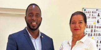 Minister of Justice Lewis pays courtesy visit to Curacao Police Academy