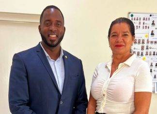 Minister of Justice Lewis pays courtesy visit to Curacao Police Academy