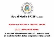 Ministry of VROMI – **** TRAFFIC ALERT ****