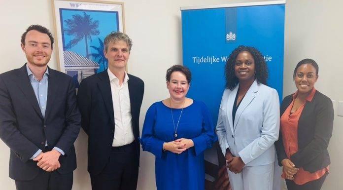 The mayor of Utrecht pays a courtesy visit to Temporary Work Organization Sint Maarten