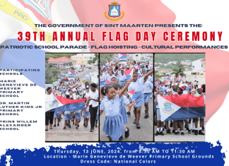 39th Anniversary of Flag Day takes place on June 13th at Marie Genevieve de Weever Primary School