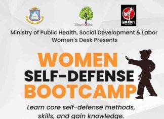 Department of Community Development, Family & Humanitarian Affairs (CDHA) section Women’s Desk Rolls Out Successful Women’s Self-Defense Bootcamp
