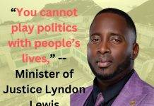 Minister Lewis re-assures prison personnel, says political game-playing has no place