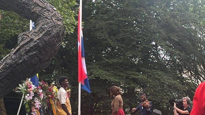 Deputy Minister Plenipotentiary Arrindell attends National Abolition of Slavery Event in Amsterdam