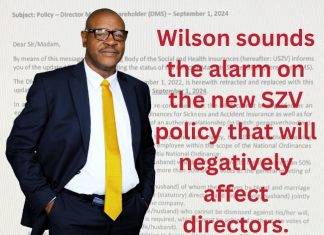 Wilson sounds the alarm on the new SZV policy that will negatively affect directors
