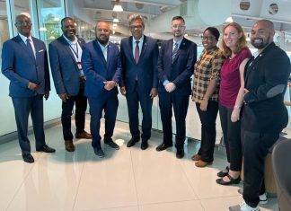 Honorable Prime Minister Dr. Luc Mercelina Visits Princess Juliana International Airport