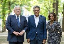 Prime Minister Dr. Luc Mercelina Meets with The Mayor of The Hague