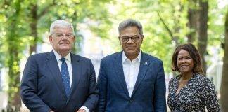 Prime Minister Dr. Luc Mercelina Meets with The Mayor of The Hague