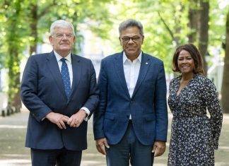 Prime Minister Dr. Luc Mercelina Meets with The Mayor of The Hague