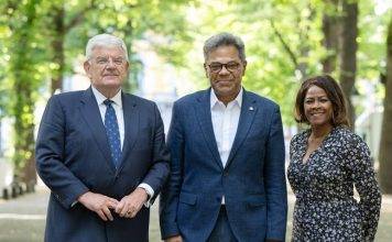 Prime Minister Dr. Luc Mercelina Meets with The Mayor of The Hague