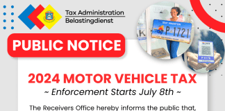 Public Notice: 2024 Motor Vehicle Tax Payment Enforcement Begins July 8th