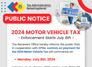 Public Notice: 2024 Motor Vehicle Tax Payment Enforcement Begins July 8th