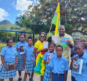 St. Martin Unity Flag presentation to MAC Community School students ...