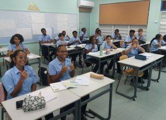 SVOBE Schools happy with school furniture sent by MS IQ foundation