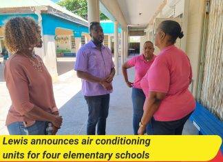 Lewis announces air conditioning units for four elementary schools