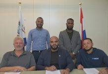 Minister VROMI Gumbs signs Trenching Contracts, Continues to Address Outstanding Projects