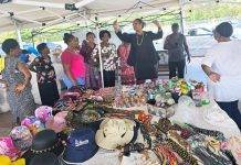 Min Heyliger-Marten unannounced visit to small businesswomen avillion