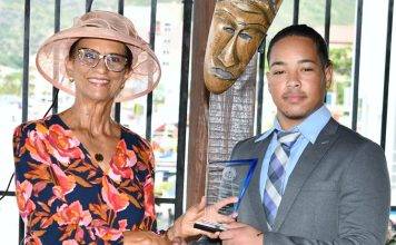 Isaiah Peterson awarded 2024 President of Parliament Award.
