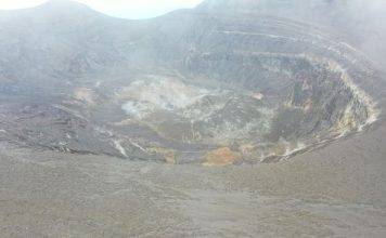 Temperatures above existing background (BASE) levels detected at the La Soufriere Volcano