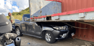 Traffic accident on Sucker Garden road