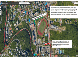PUBLIC ANNOUNCEMENT- JACKAL ROAD, CAY HILL ROAD CLOSURE STARTING MONDAY OCTOBER 7TH