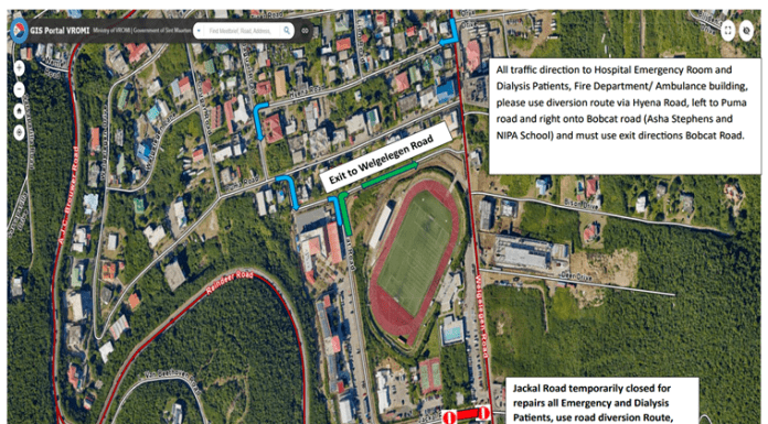 PUBLIC ANNOUNCEMENT- JACKAL ROAD, CAY HILL ROAD CLOSURE STARTING MONDAY OCTOBER 7TH