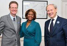 French Ambassador at The Hague St. Maarten Day celebration