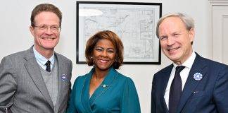 French Ambassador at The Hague St. Maarten Day celebration