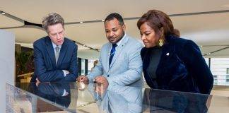 Minister Plenipotentiary at opening exhibition 70 years Statute