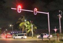 Traffic lights up and running