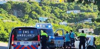 Accident on Mountain Dove Road in Point Blanche