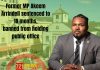 Former MP Akeem Arrindell sentenced to 18 months, banned from holding public office