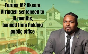 Former MP Akeem Arrindell sentenced to 18 months, banned from holding public office