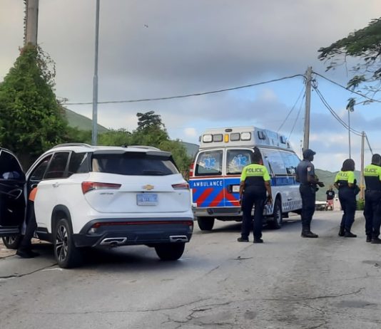 Traffic Accident on Mount William Hill, victim flown to Dominican Republic