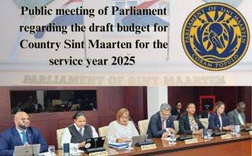 Public meeting of Parliament regarding the draft budget for Country Sint Maarten for the service year 2025