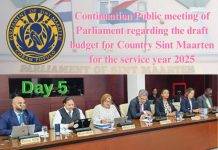 Day 5: Parliament goes into the 5th day of public debate regarding the draft National Ordinance stipulating the Budget for Country Sint Maarten for the service year 2025