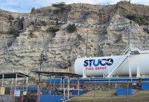 Cliff Safety Net Averts Potential Crisis Behind STUCO Fuel Depot