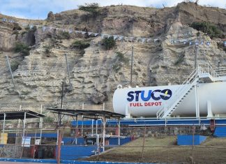 Cliff Safety Net Averts Potential Crisis Behind STUCO Fuel Depot